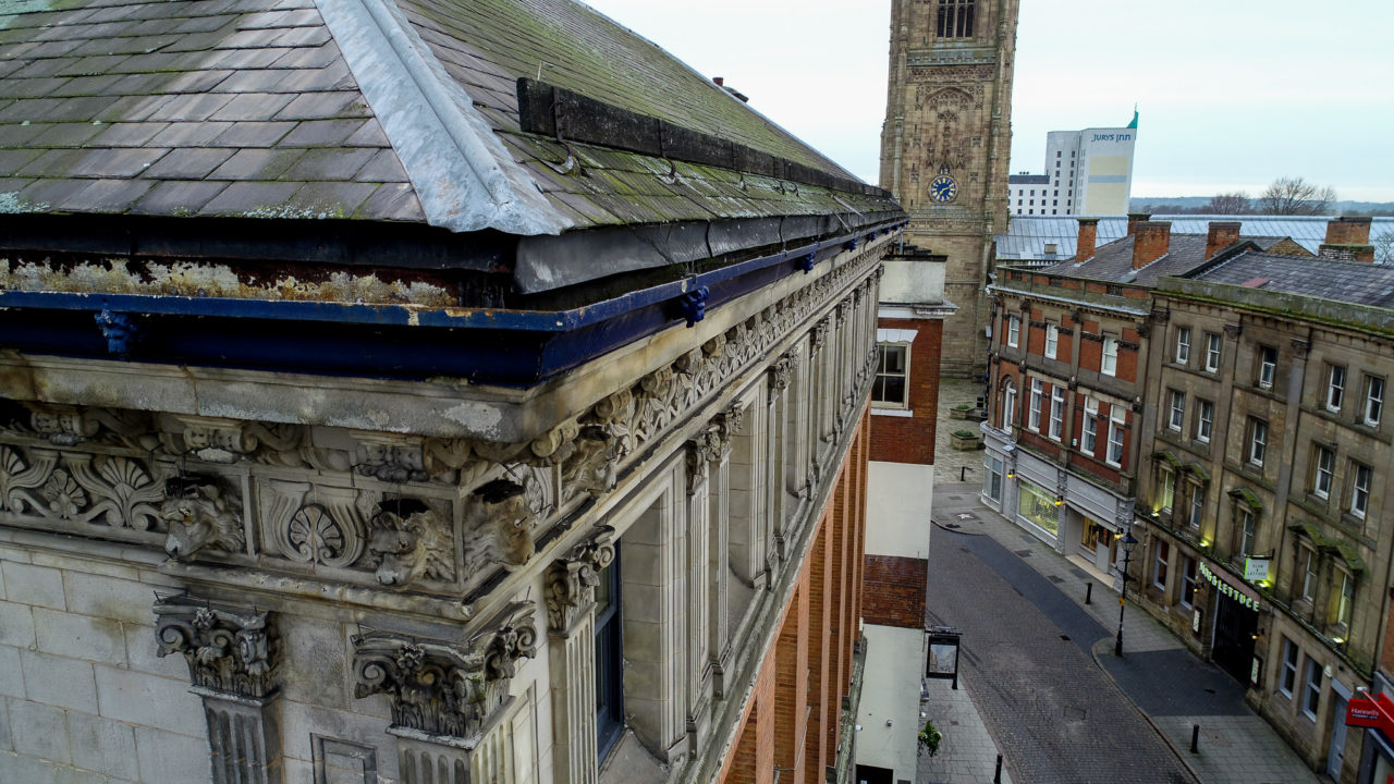 Checking the guttering